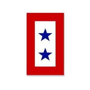 2 Stars Military Service Flag Sticker 