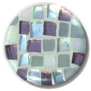   08BR1, Round 1 Diameter Glass Knob, Square Cuts