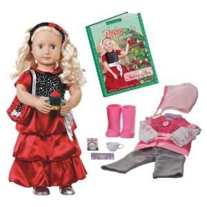  Our Generation Deluxe Christmas Doll with Book Audrey Ann 
