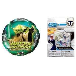  5 Star Wars Yoda Happy Birthday You Must Have Mylar 