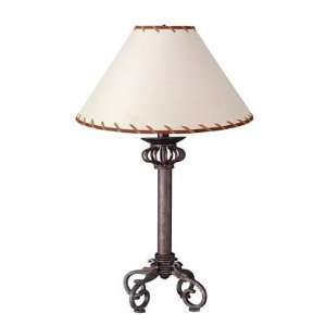  Desert Wrought Iron Four Foot Table Lamp