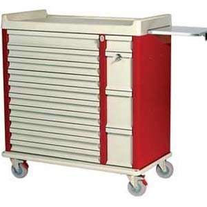 OptimAL Aluminum 420 Capacity Unit Dose Medication Box Cart Standard 