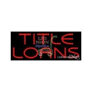  Title Loans LED Business Sign 11 Tall x 27 Wide x 1 
