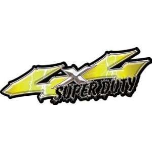   Yellow Super Duty Decals   2 h x 6 w   REFLECTIVE 