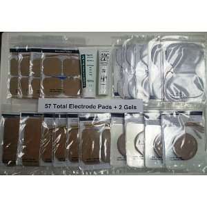 Electrodes + Gels Super Cost Savings Program (57 multi size pads total 