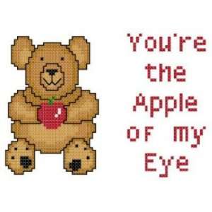   Cross Stitch Chart Kit   Youre the Apple of My Eye 