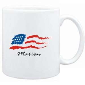    Mug White  Marion   US Flag  Usa Cities