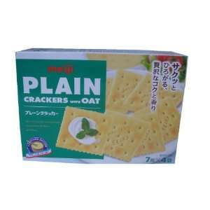 Meiji Cracker Plain Oat, 3.66 Ounce (Pack of 10)  Grocery 