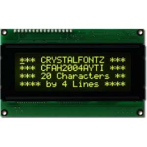  Crystalfontz CFAH2004A YTI JT 20x4 character LCD display 