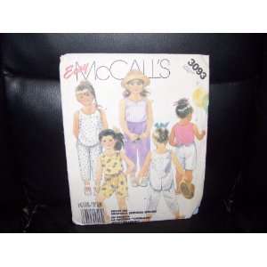  McCalls Pattern #3093 SIZE 6 Child Size 