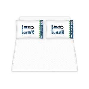   Micro Fiber Sheet Set   Seattle Seahawks NFL /Color White Size Full