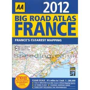    AA France Big Road Atlas Map 2012 Latest Edition Automotive