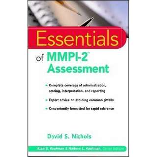 Image Essentials of MMPI 2 Assessment (Essentials of Psychological 