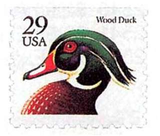Scott #2484 29 Cent Wood Duck BEP (Black) Booklet Single   MNH