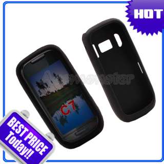 New Silicone Mobile Phone Case For Nokia C7 Black  
