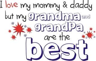 Love Grandma & Grandpa are the Best Cute Baby T shirt  
