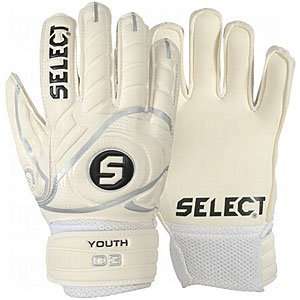  Select Sport Youth Finger Protect Goalie Gloves White/5 