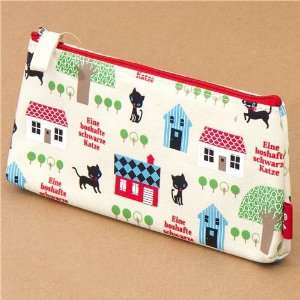  cute beige kitty pencil case in the city park Japan Toys 