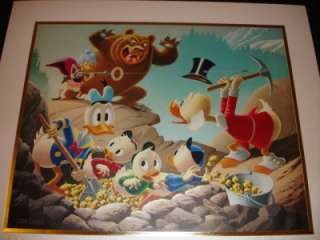 Carl Barks TRESPASSERS WILL BE VENTILATED Gold Litho #1  