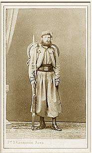 ca 1865 cdv of a pontifical zouave a fully armed