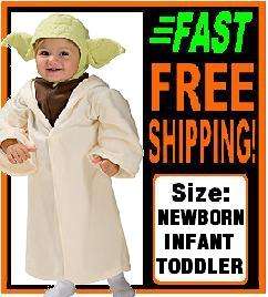 Childrens Star Wars YODA Costume NEWBORN INFANT TODDLER 082686116138 