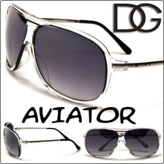 DG Eyewear Fashion Aviator Designer Sunglasses Women Men Clear Black 