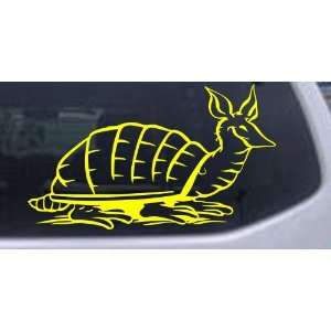   Animals Car Window Wall Laptop Decal Sticker    Yellow 40in X 23.3in