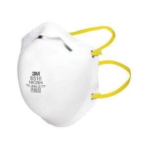 3M 8510 N95 Particulate Disposable Respirator With Braided Headbands 