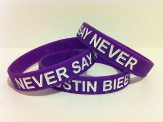Justin Bieber ] Never Say Never Bracelet Wristband  