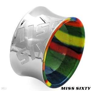   In Stainless Steel. Total Item Weight 6.0G Size 4 MISS SIXTY Jewelry