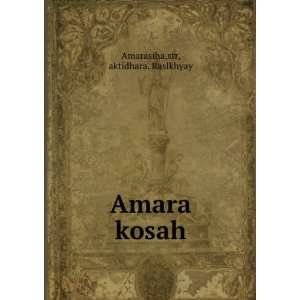  Amara kosah str, aktidhara. Raslkhyay Amarasiha Books