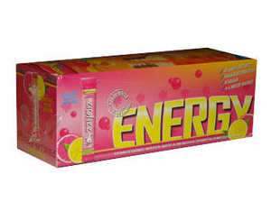 Zip Fizz Energy   Pink Lemonade 20 ct box Diet Snack  