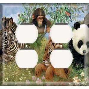  Double Duplex Outlet Cover   Panda And Friends