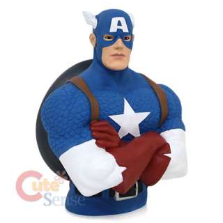 Marvel Hero Captain America Bust Figure Coin Bank  8  