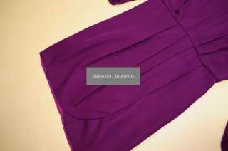 335 TiBi Balloom 3/4 Sleeve Silk Ruffle Dress Purple Pinkish Size 2 