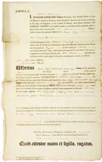 1807 Signed Deposition Capture of the Schooner  