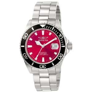 Invicta 0998 Mens Pro Diver Red Dial Automatic Watch  