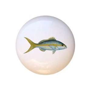  Yellowtail Snapper Fish Drawer Pull Knob