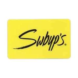   Phone Card $10. Swbyps Black Writing on Yellow Card (Yellow Pages