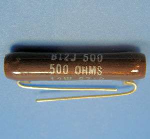 12 Ohm 12W Ohmite Brown Devil 1711 Wirewound Power Resistor, Ceramic 
