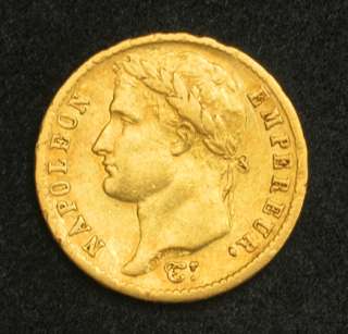 1812, France (Empire), Napoleon I. Beautiful 20 Francs Gold Coin 
