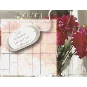 2010 Floral Bouquet Mousepad Calendar
