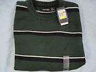   TAGS NAUTICA Green Blue White Striped Sweater Mens Size M MEDIUM $70
