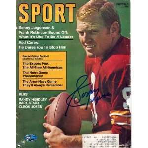  Sonny Jurgenson Autographed Sport Magazine Cover PSA/DNA 