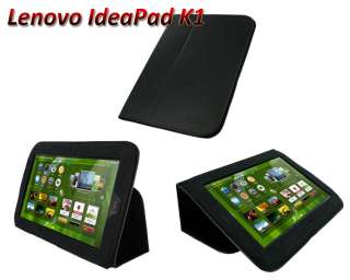   Slim Leather Folio Case Cover Stand for Lenovo IdeaPad Tablet K1 10.1