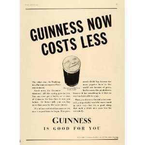  1935 Ad Guinness Beer Alcohol Beverage Ale Drink Happy 