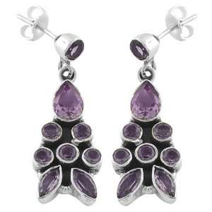  Marvelous 4 Ct. Amethyst 925 Sterling Silver Dangle 