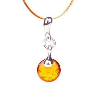  ANYA Sterling Silver Amber Necklace Jewelry