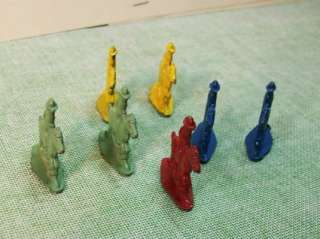 VINTAGE HOPALONG CASSIDY METAL GAME PIECES 1950S GAME  