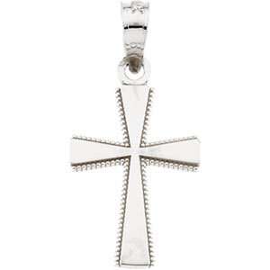  Elegant and Stylish 15.00X10.50 MM Youth Cross Pendant with 15 inch 
